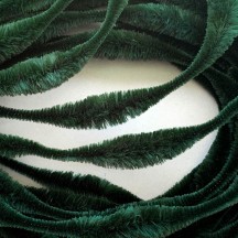 Large 5" Bump Chenille in Forest Green ~ 1 yd.